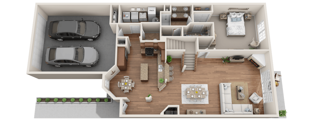 1st Floor Middle Unit - Montego Place floor plan in Avon Lake, Ohio